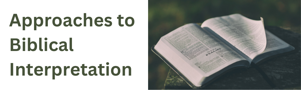 Approaches to Biblical Interpretation