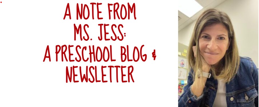 A Note from Ms. Jess